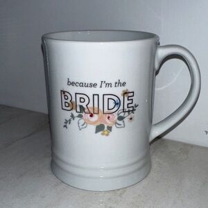 Fringe Studio White Bride Mug with Floral Accents
